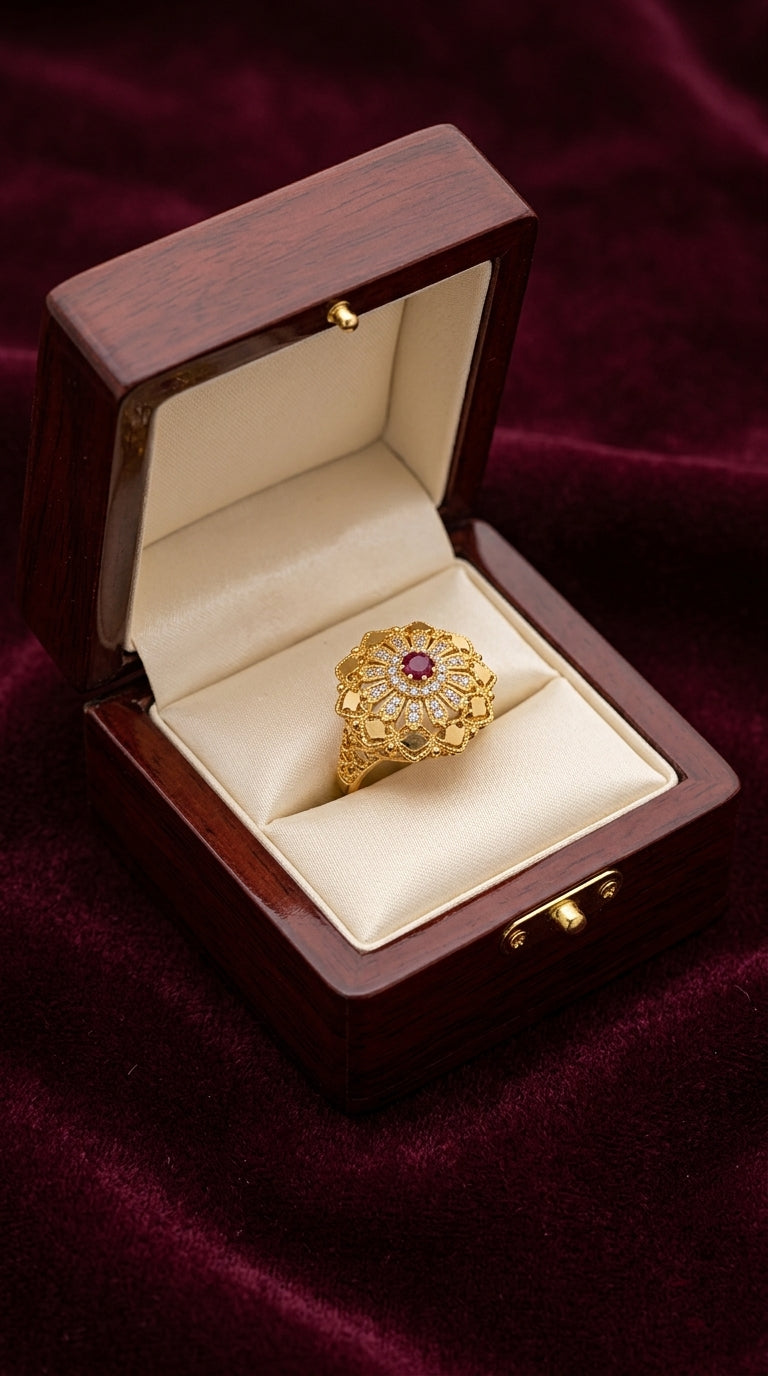 Charming Gold Plated Ring