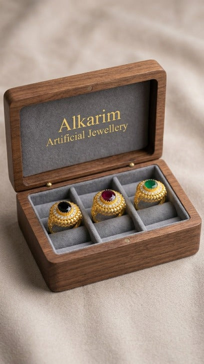 Gold Polish Artificial Ring – Alkarim Artificial Jewellery